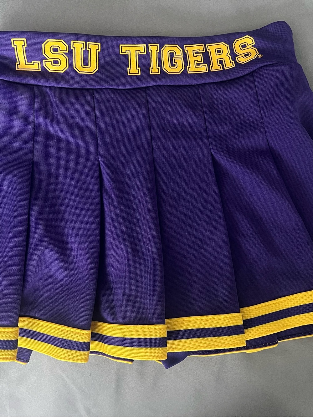 Colosseum LSU Tigers Purple and Gold Pleated Cheer Skirt